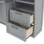 Lit double, gris, lit, rangement sous le lit, garde-robe latérale, transformer n'importe quelle pièce, espace confortable et organisé, nombreux articles personnels, tablette supérieure à option de couleur sélectionnable, tiroirs, arrangement quotidien pratique