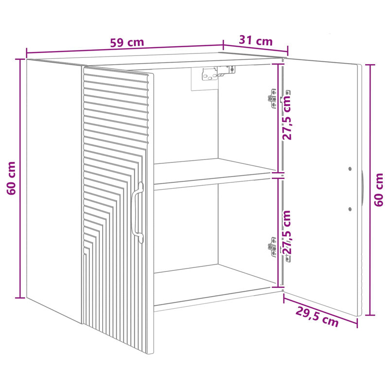 Rectangle Accent Chest, High Gloss White