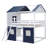 Low House Style Bunk Bed With Roof-1238491741-1238491742
