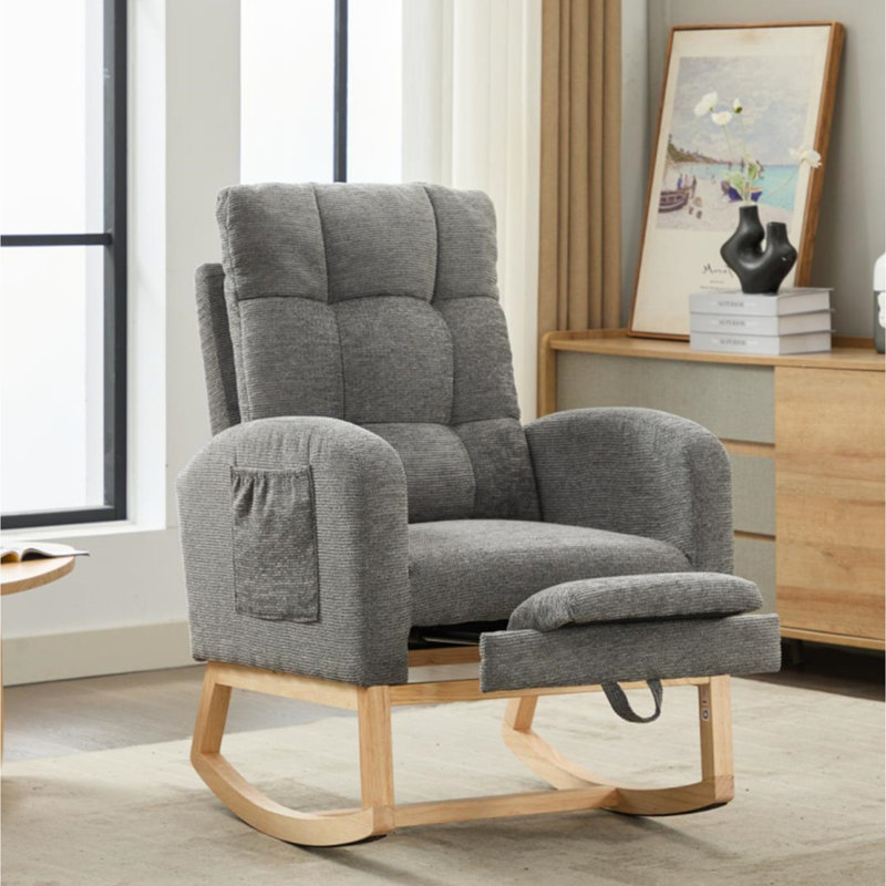 Chaise berçante Modern, Gris foncé