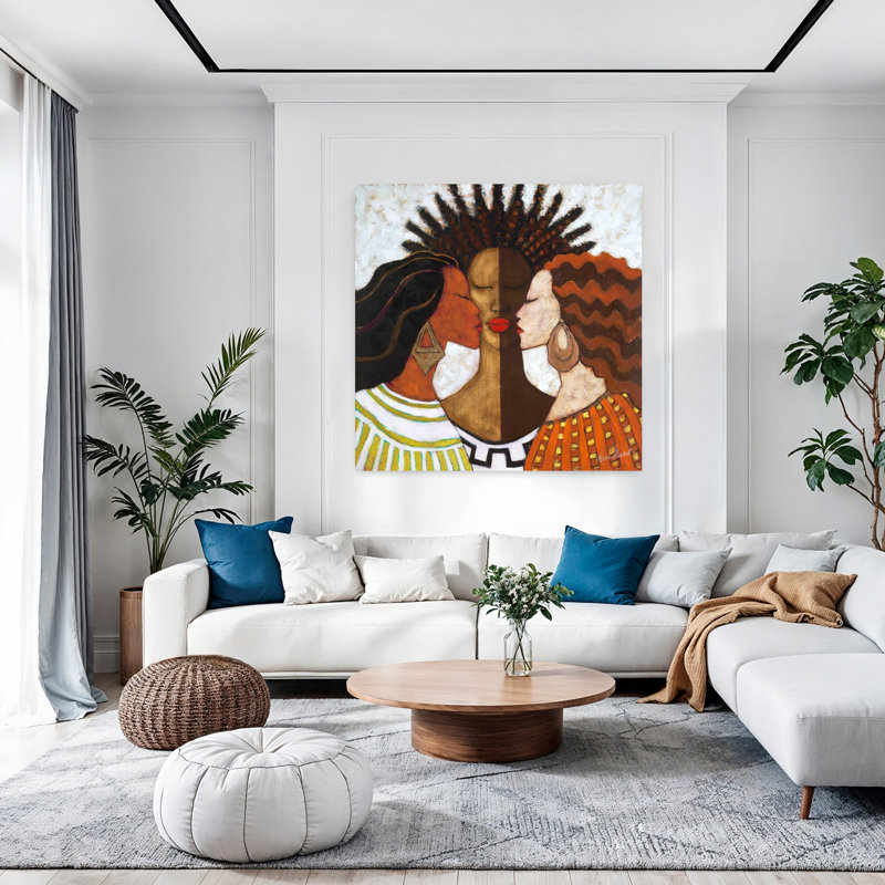 «Every Woman», art contemporain abstrait, H 48 po x l 48 po