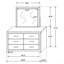 Commode 6 tiroirs Sherwood