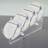 Small Multiple Plate Display Rack Frost Holder