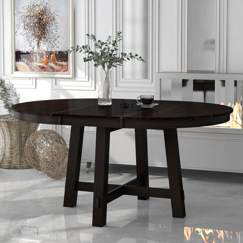 Table de salle à manger extensible Farmhouse, Espresso, Espresso