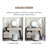Makeup Vanity with Light mirror,4 drawers