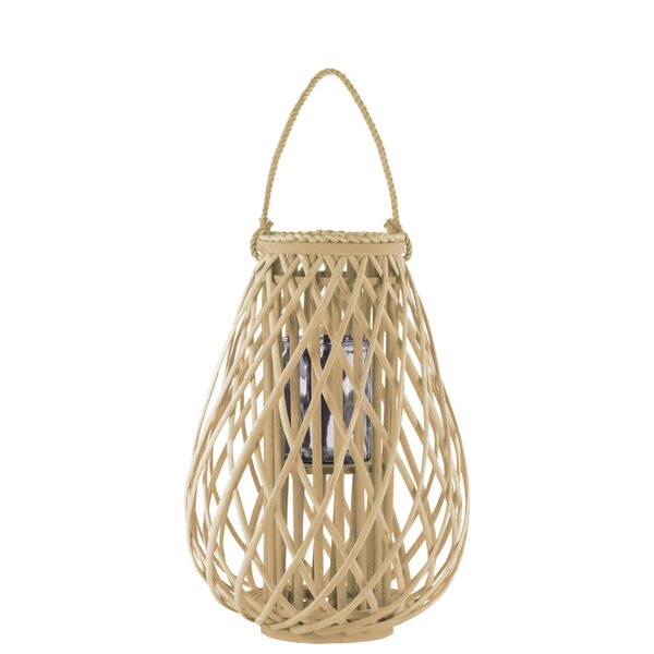 Urban Trends 19.5'' H Bamboo Floor Lantern | Wayfair