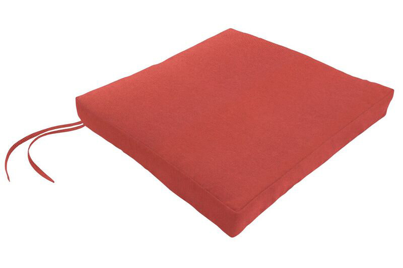 Coussin de chaise en sunbrella, H 2,5 po x l 19 po x P 18 po, Toile Toile Sunbrella® au henné