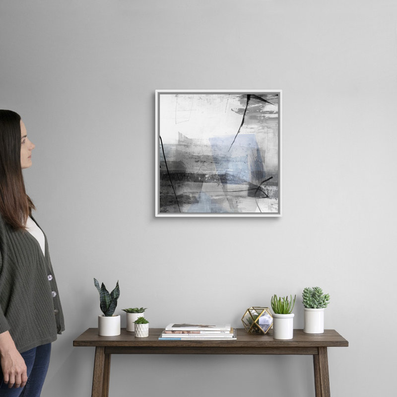 Reproduction d’art sur toile, "mise à la terre" par PI studio, Cadre blanc, H 22 po x l 22 po x P 1,75 po
