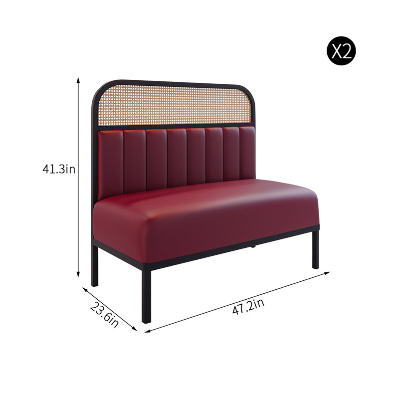 Banc rembourré en similicuir Upscale