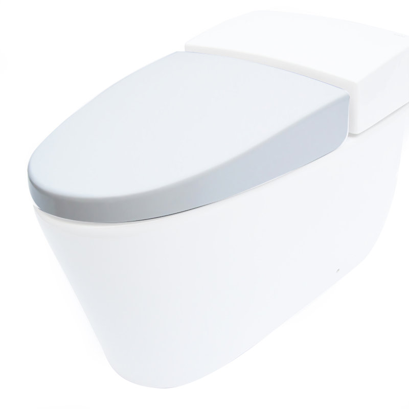 Siège de toilette allongé de remplacement à fermeture douce