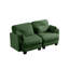 Canapé modulaire compact en chenille vert pour la maison Compression Modern