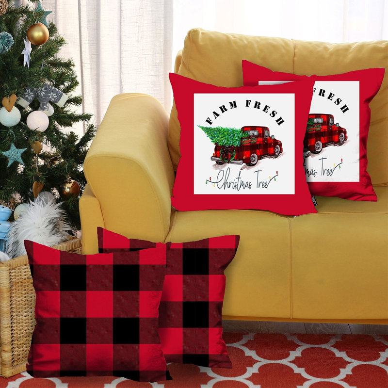 Polyester Throw Square Pillow Cover & Insert