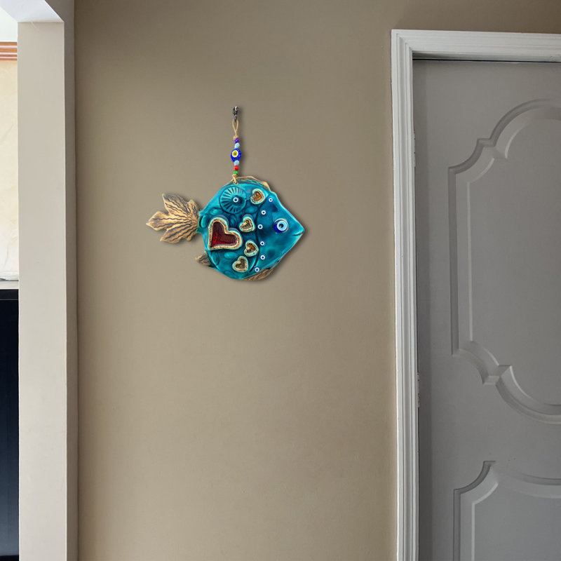 Décoration murale poisson avec cœur