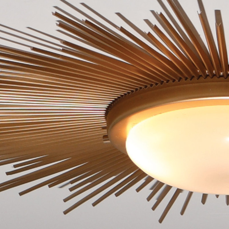 Sunburst 2-Light Fixture Flush Mount