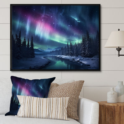 Northern Lights III - Aurore boréale, reproduction d'art sur toile
