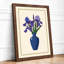 Iris Arrangement Botanical - Framed Print-1096494436-1096494440