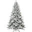 Arbre de Noël enneigé 7 pi avec 1514 pointes, arbre à charnières enneigé réaliste PE + PVC avec support en métal, arbre de Noël artificiel complet pour la décoration des Fêtes-1658401193