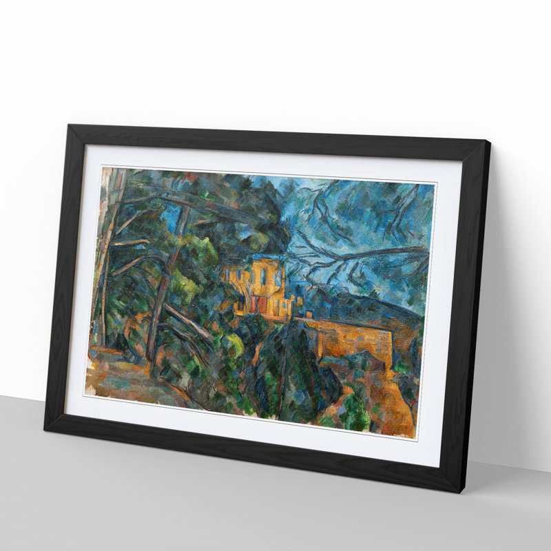 Chateau Noir by Paul Cezanne - Framed Print, 27cm H x 36cm W x 2cm D, Black Framed