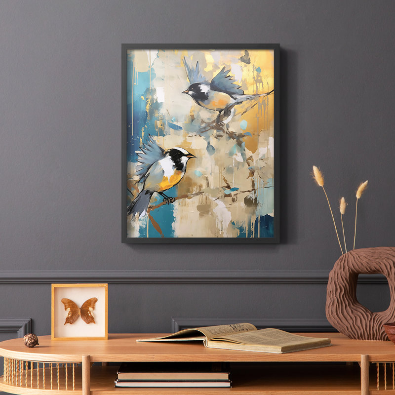 ANIMALS Series Dxx - reproduction encadrée de qualité supérieure - prête à être accrochée - aucun clou requis
