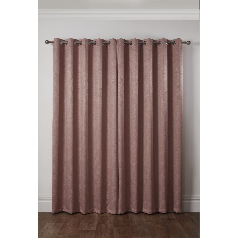 Mcintosh Sheer Curtain Pair, 168 W x 228 D cm, Pink