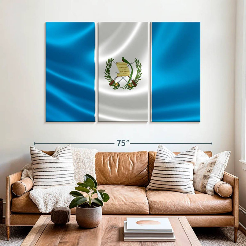 Drapeau de la République de Borges, Guatemala, H 42 po x l 65 po