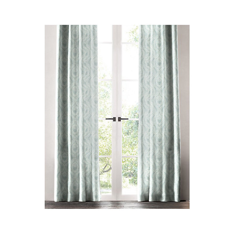 Room Darkening Curtain, 50" W x 120" L, Light Khaki Olive