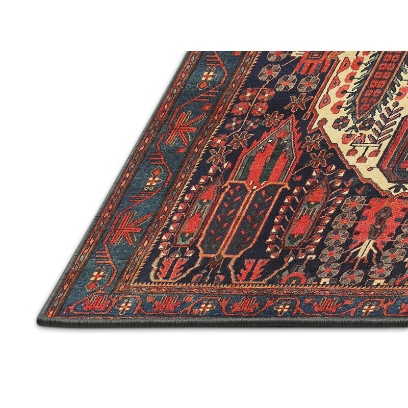 Tapis orange Southwestern, Rectangle 8 pi x 12 pi