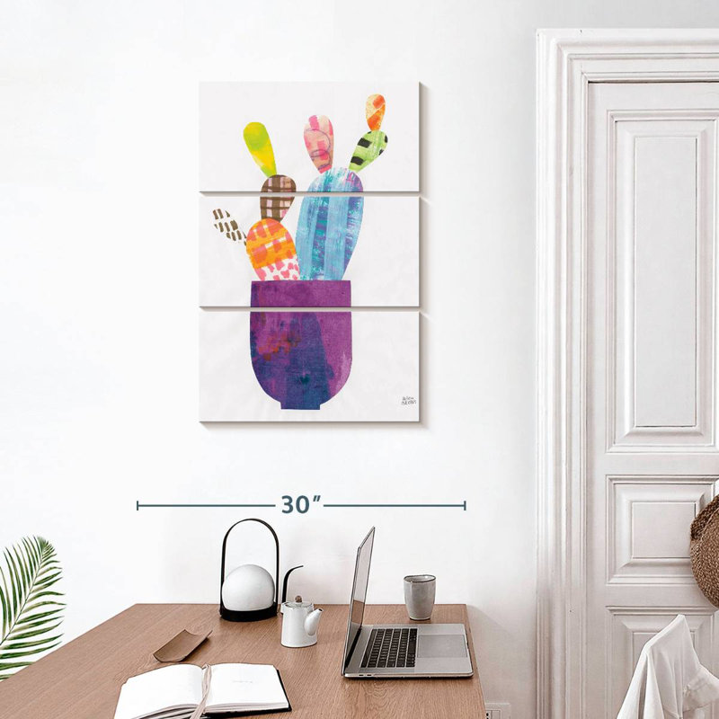 Harnek Collage Cactus II, H 32 po x l 20 po