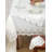 White Lace Table Runner with Elegant Cutwork Embroidery for Dining Table and Tabletop Christmas Decor