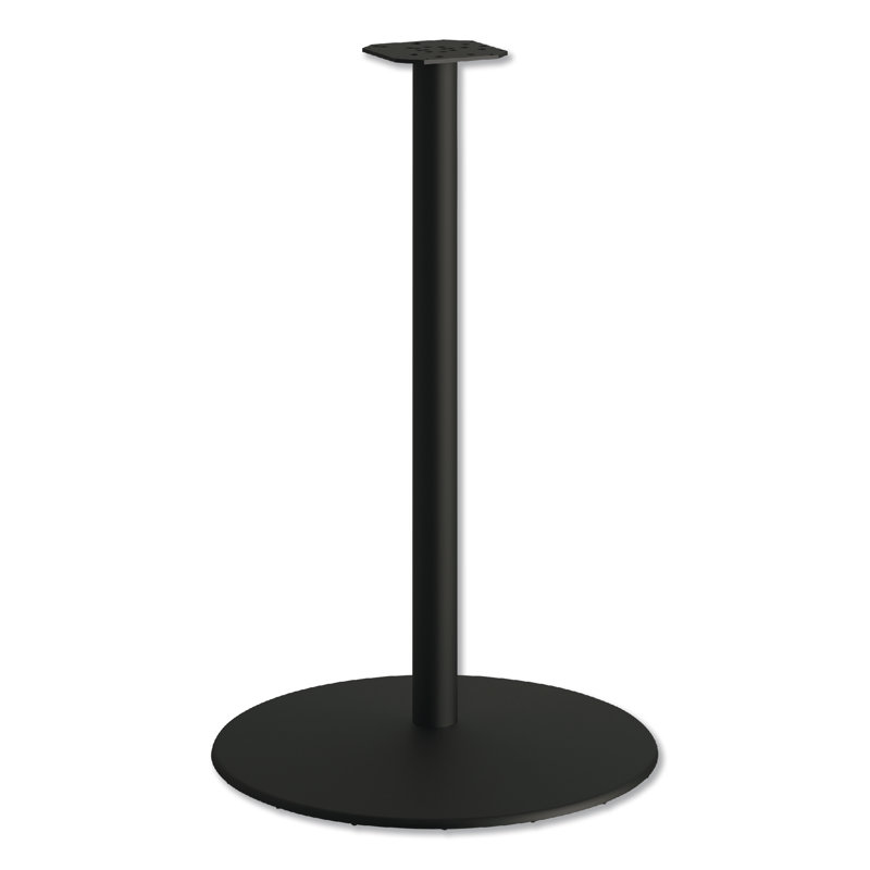Black Mica Cast Aluminum Adjustable Cafe Table Base, 40.9" H