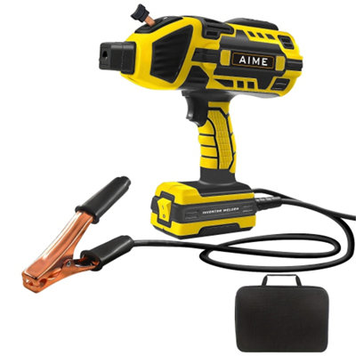 Portable welding machine, 110V portable welding machine, with IGBT inverter, 6-stage current adjustment, 20-120 amp welding output, portable hand-held welding machine suitable for 1/16"-1/8" welding r