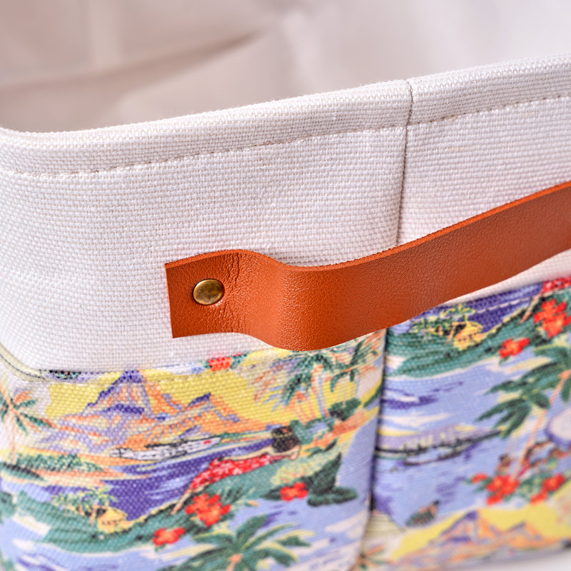 Panier en tissu imprimé Kona Coast par Reyn Spooner 50th State Flower, Transpacific 40's, Lahaina Sailor
