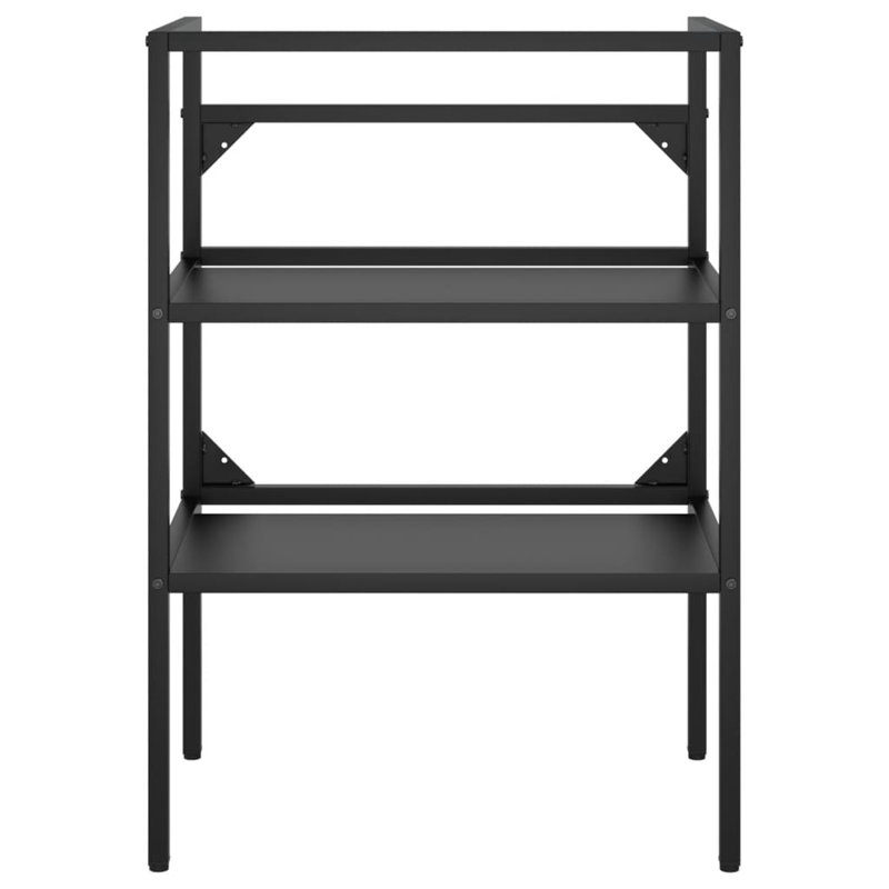 Hayzen 59cm Single Bathroom Vanity Base Only, Black