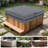 Gray Square Hot Tub Cover
