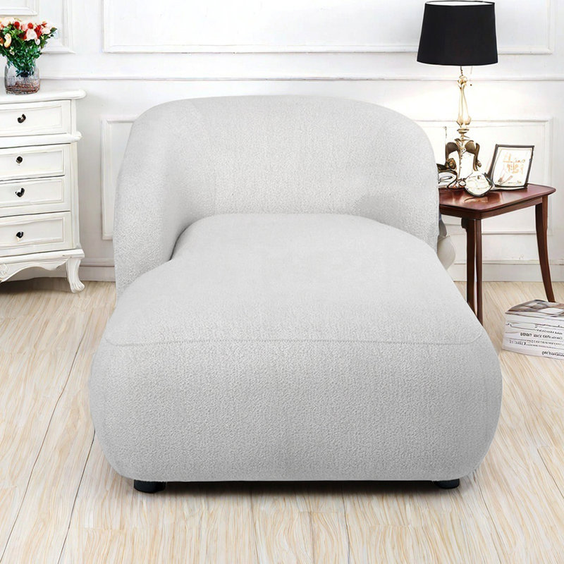 High-Resilience Sponge Chaise Lounges, Wide seat, Right Hand Facing