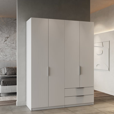 Sinaiya 4 Door Manufactured Wood Wardrobe
