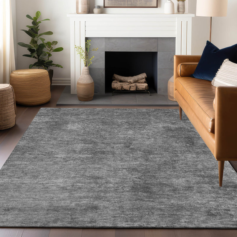 Tapis intérieur / extérieur gris Virellis, 5' x 7'6"