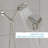 4.7" Multi Function Rain Dual Shower Head-73302917