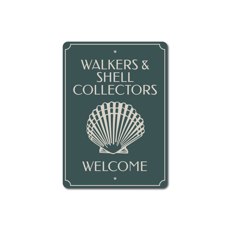 Plaque de plage en aluminium, H 18 po x l 12 po x P 0,06 po