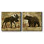Country Moose - ensemble de 2 impressions sur toile-891443937-891443936