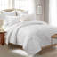 Ensemble de courtepointe mousseline blanche