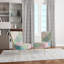 Chaise d'appoint rembourrée multicolore