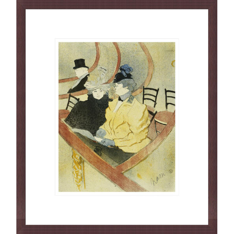 «The Grand Lodge» par Henri de Toulouse-Lautrec, impression giclée encadrée, H 16,03 po x l 13,75 po