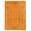 One-of-a-kind Hand Knotted Colour Transition Light Orange Wool Rug 6'5" x 9'0"