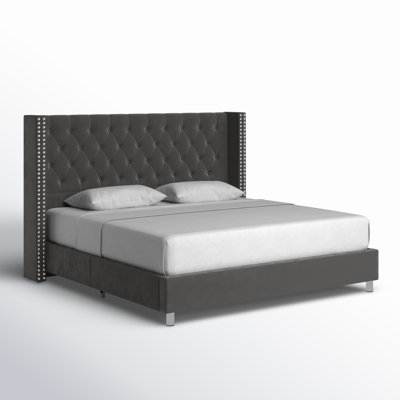 Occoquan Upholstered Wingback Bed