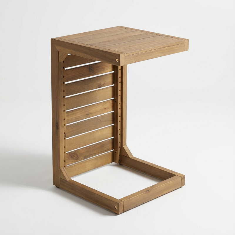 Table de bout contemporaine en forme de C