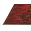 Tapis oriental rouge en laine et polyester tissé à la machine 8 pi x 10 pi Barkat