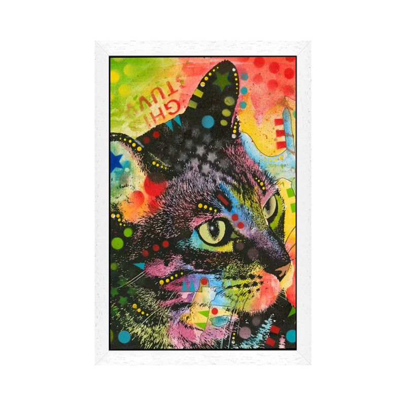 What Was That by Dean Russo - Print on Canvas, 152.5 cm H x 101.5 cm W, White Framed