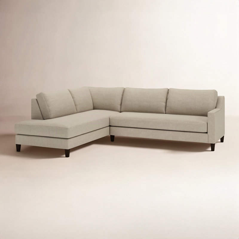 Baker 2-PC Upholstered Sectional, Turbo Wheat, Left Hand Facing