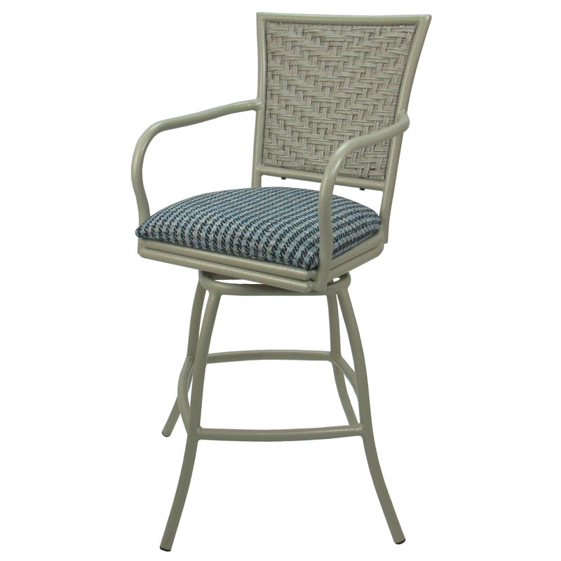 Tabouret de bar d'extérieur, Coco indigo bleu, 26"